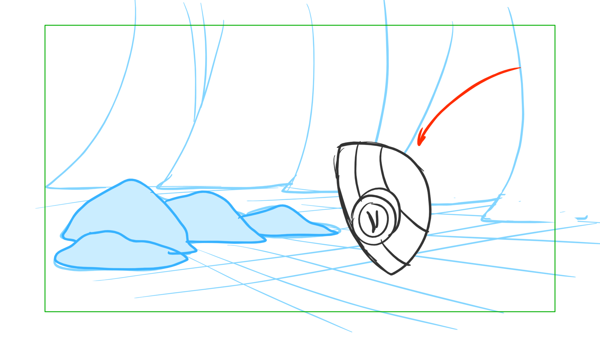 Tauntaun — Escena 22, panel 04, storyboard by Melissa Ballesteros