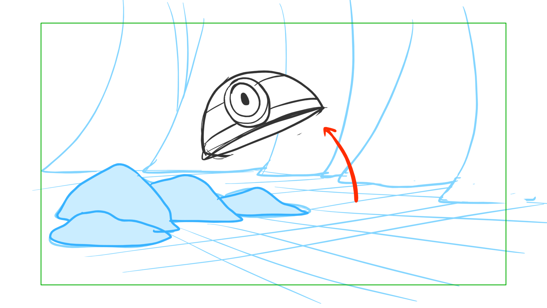 Tauntaun — Escena 22, panel 05, storyboard by Melissa Ballesteros