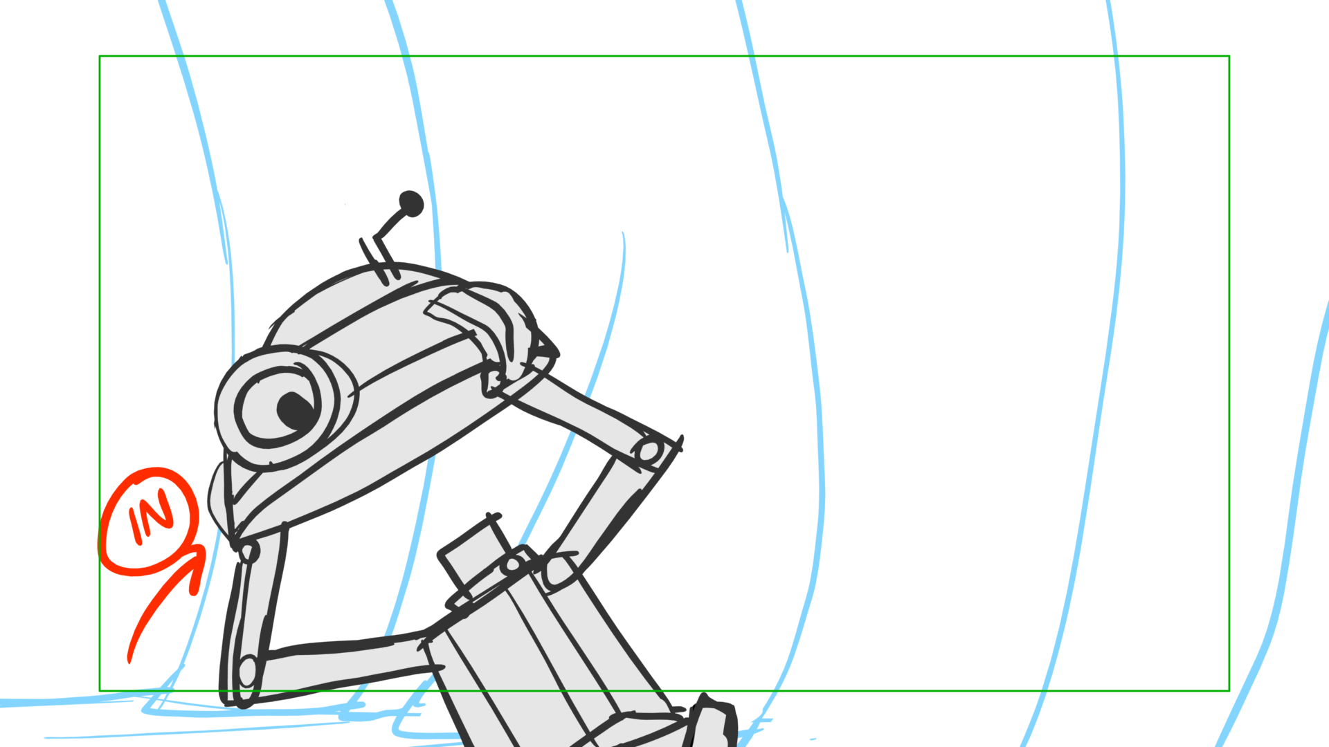 Tauntaun — Escena 25, panel 01, storyboard by Melissa Ballesteros