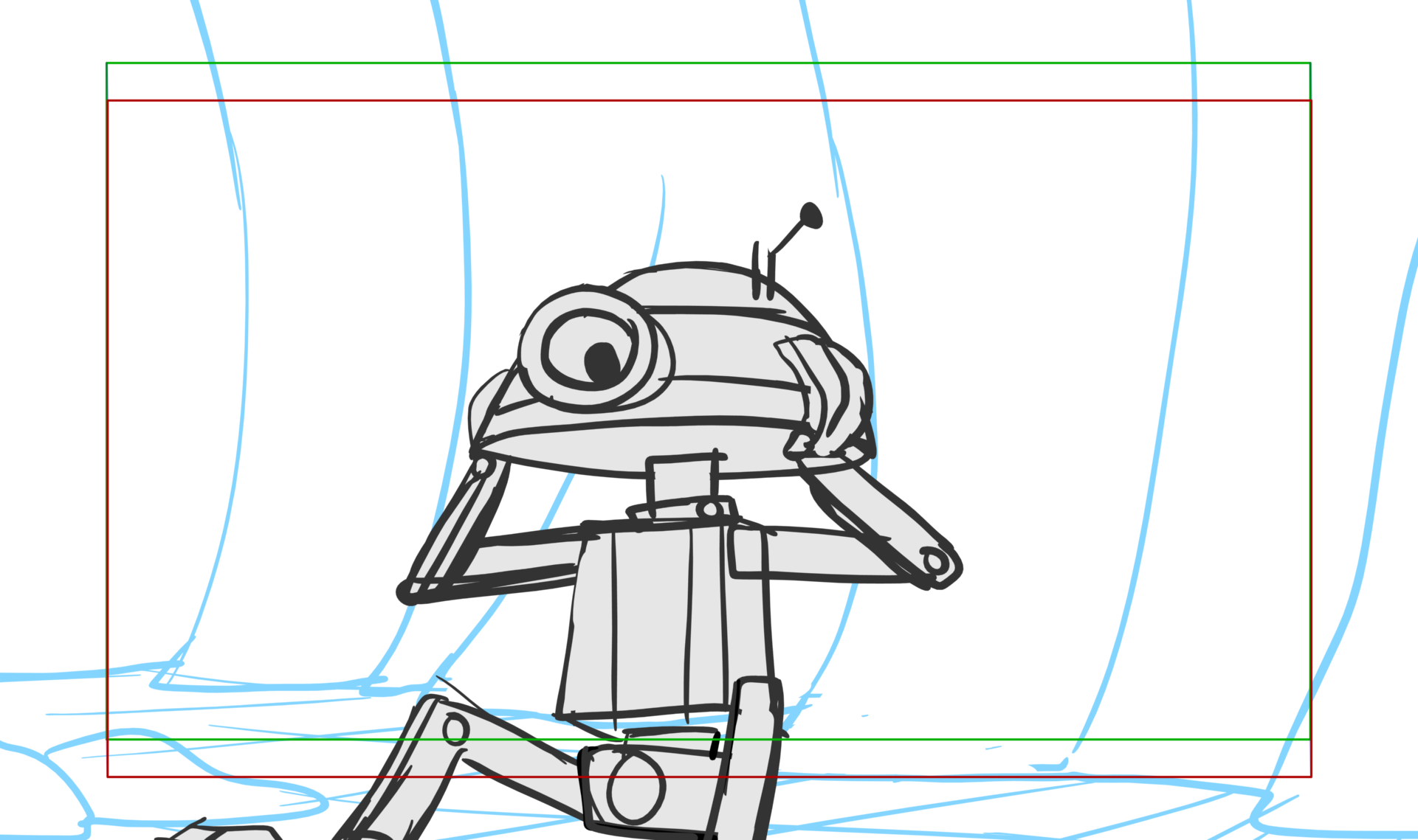 Tauntaun — Escena 25, panel 03, storyboard by Melissa Ballesteros