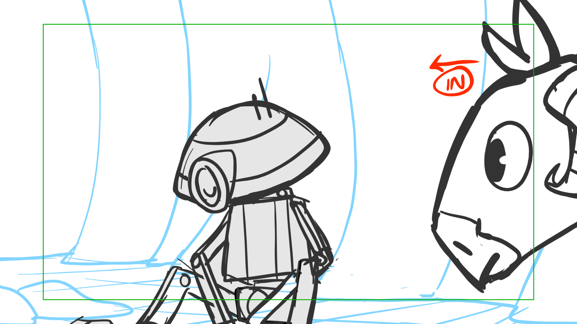 Tauntaun — Escena 25, panel 09, storyboard by Melissa Ballesteros