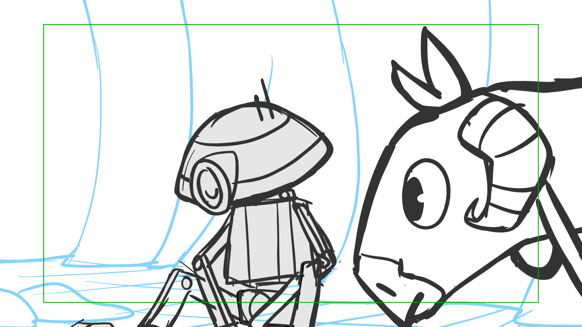 Tauntaun — Escena 25, panel 10, storyboard by Melissa Ballesteros