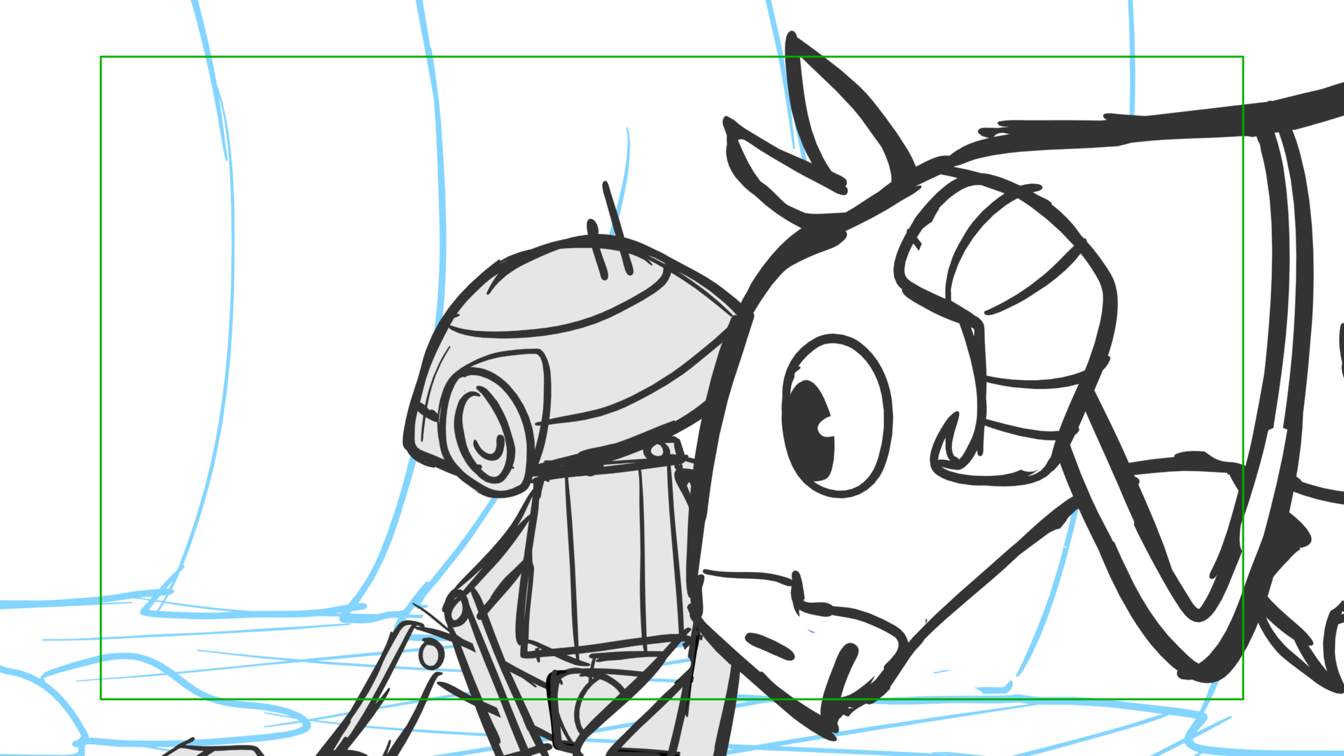 Tauntaun — Escena 25, panel 11, storyboard by Melissa Ballesteros