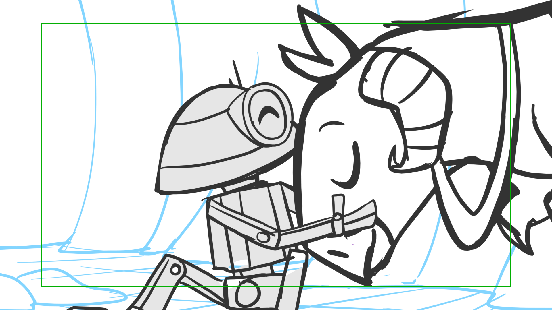 Tauntaun — Escena 25, panel 22, storyboard by Melissa Ballesteros