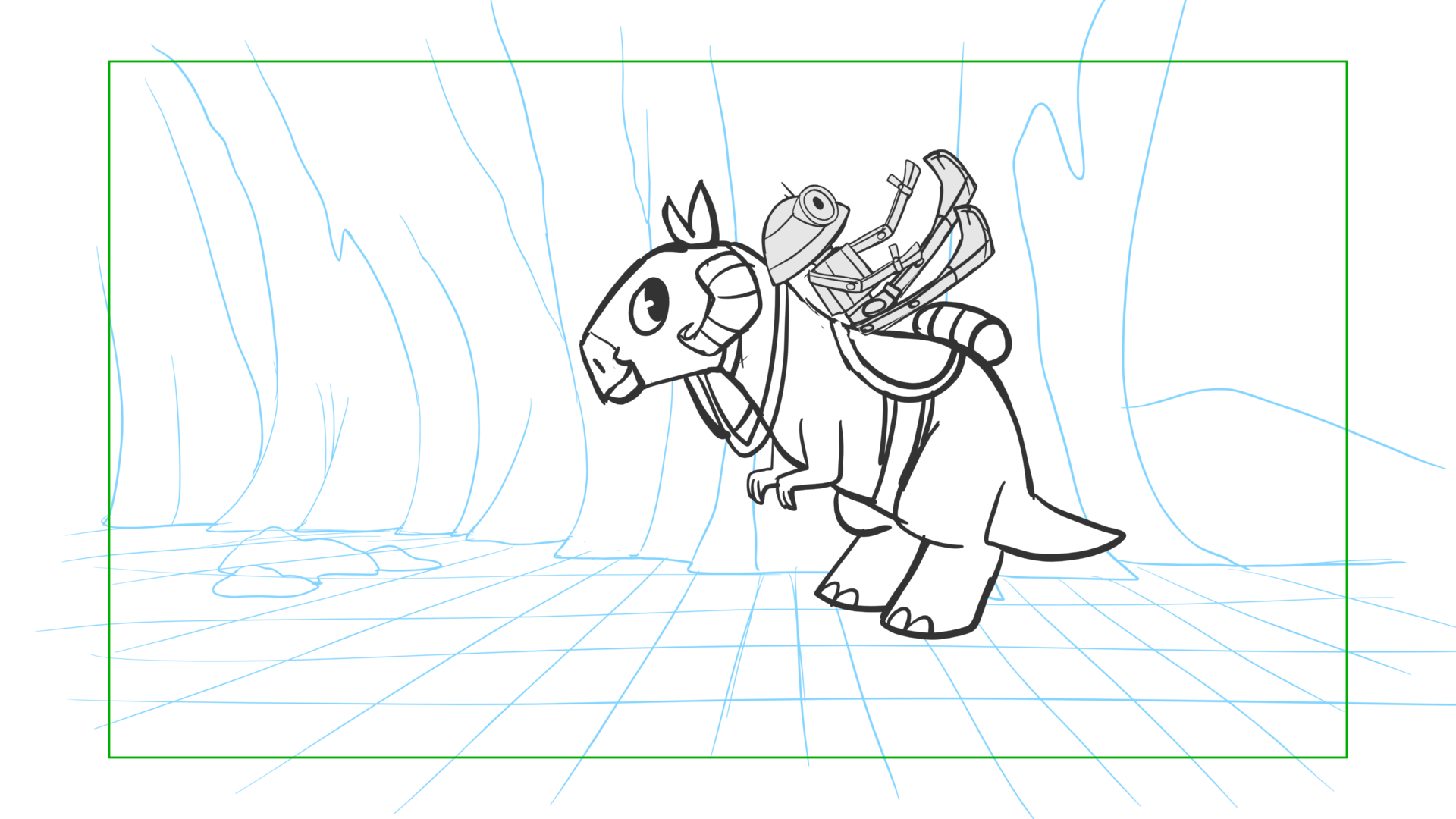 Tauntaun — Escena 26, panel 07, storyboard by Melissa Ballesteros