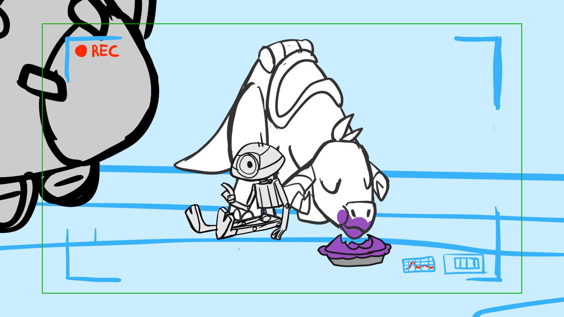 Tauntaun — Escena 29, panel 05, storyboard by Melissa Ballesteros