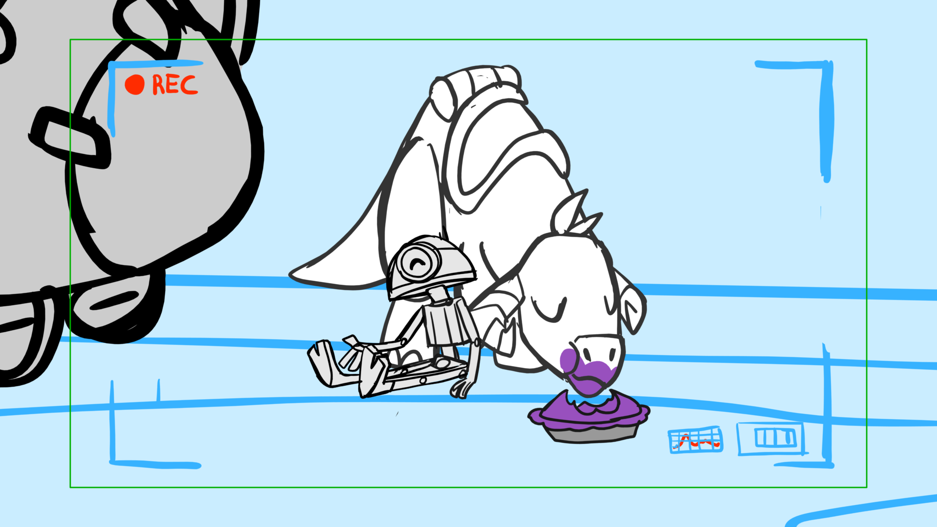 Tauntaun — Escena 29, panel 06, storyboard by Melissa Ballesteros
