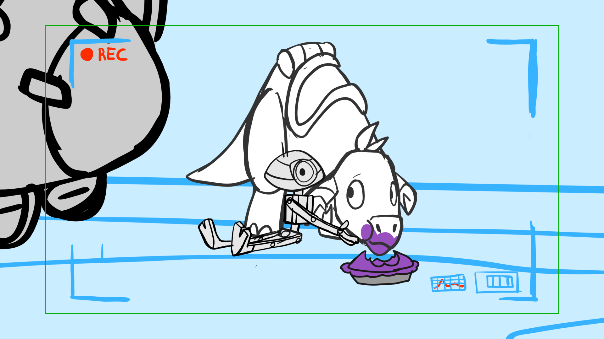 Tauntaun — Escena 29, panel 09, storyboard by Melissa Ballesteros
