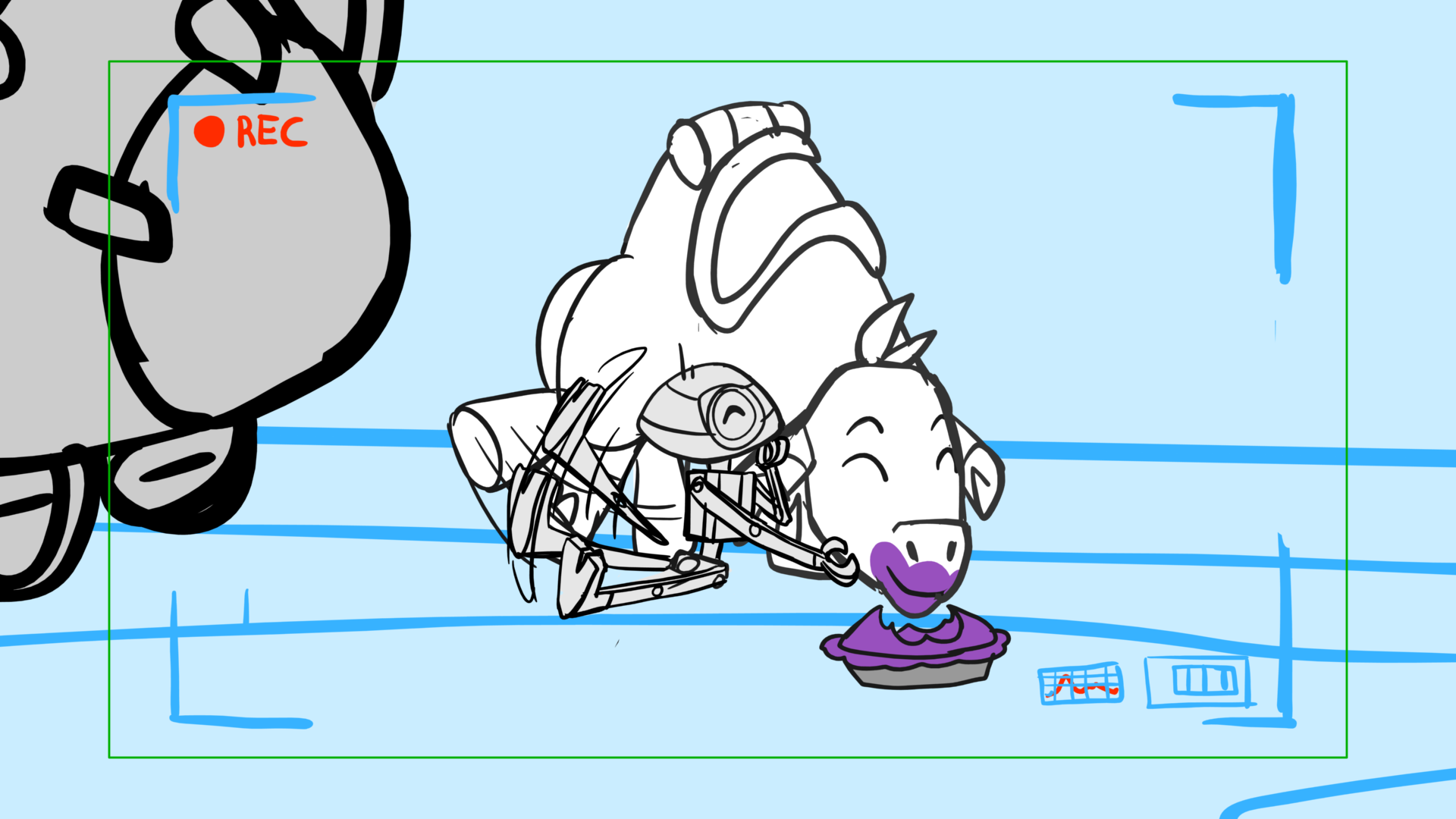Tauntaun — Escena 29, panel 14, storyboard by Melissa Ballesteros