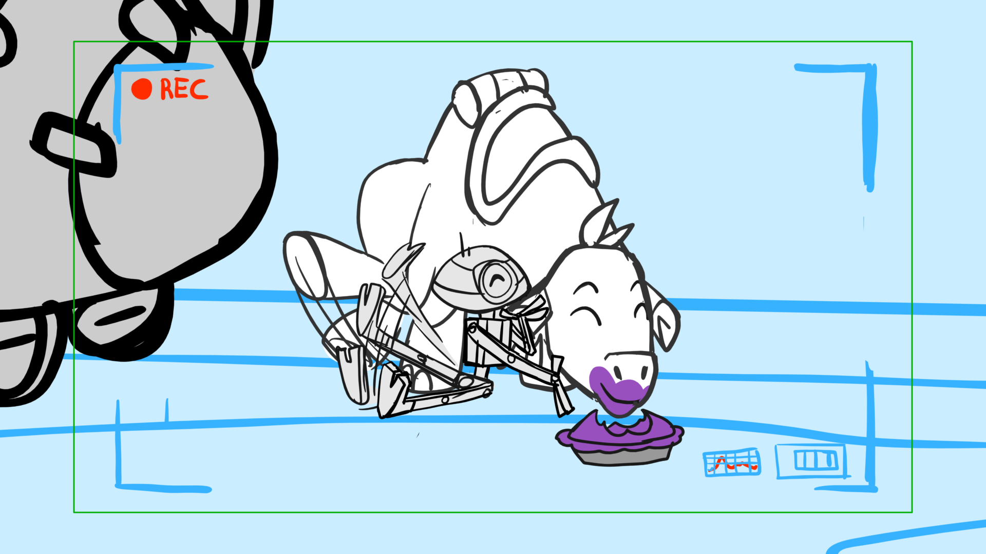 Tauntaun — Escena 29, panel 15, storyboard by Melissa Ballesteros